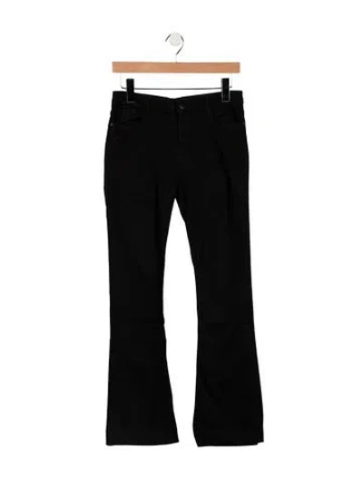 Pre-owned Maje Mid-rise Flared Jeans In Black