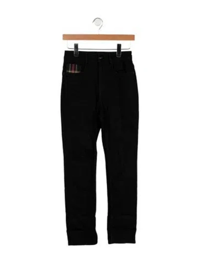 Pre-owned Maje Mid-rise Skinny Leg Jeans In Black
