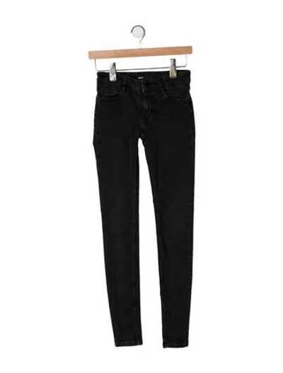 Pre-owned Maje Mid-rise Skinny Leg Jeans In Black