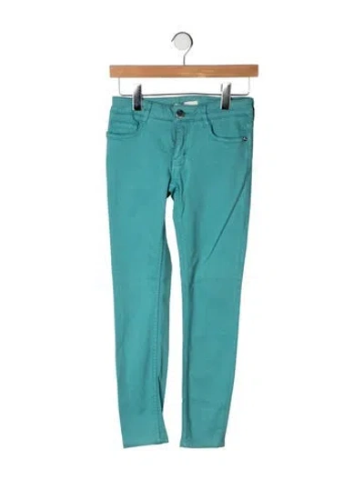Pre-owned Maje Mid-rise Skinny Leg Jeans In Green