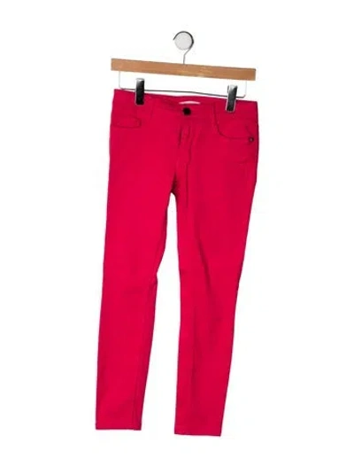 Pre-owned Maje Mid-rise Skinny Leg Jeans In Pink