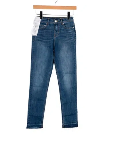 Pre-owned Maje Mid-rise Skinny Leg Jeans W/ Tags In Blue