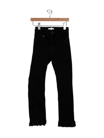 Pre-owned Maje Mid-rise Straight Leg Jeans In Black