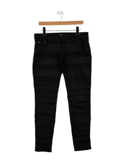 Pre-owned Maje Mid-rise Straight Leg Jeans In Blue