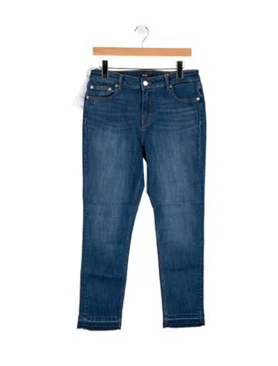Pre-owned Maje Mid-rise Straight Leg Jeans W/ Tags In Blue