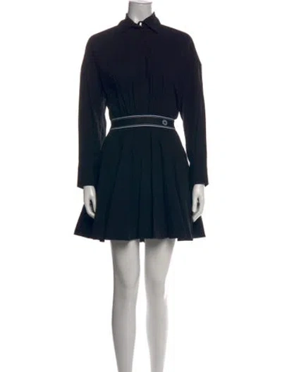 Pre-owned Maje Mini Dress In Black