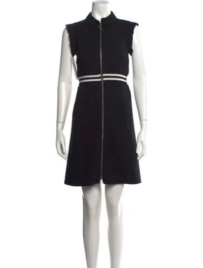 Pre-owned Maje Mini Dress In Black