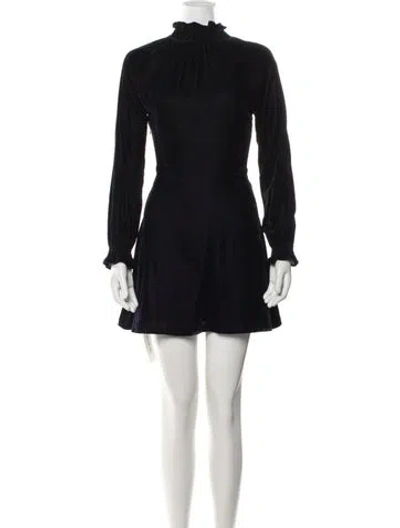 Pre-owned Maje Mini Dress In Blue