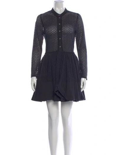 Pre-owned Maje Mini Dress In Blue