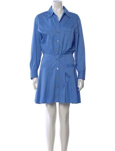 Pre-owned Maje Mini Dress In Blue