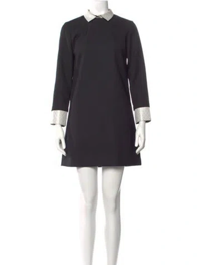 Pre-owned Maje Mini Dress In Gray