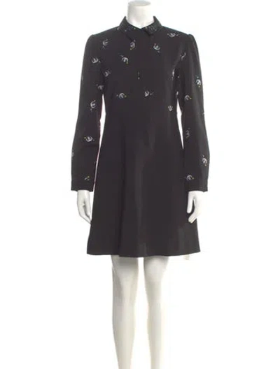 Pre-owned Maje Mini Dress In Gray