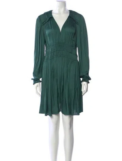 Pre-owned Maje Mini Dress In Green