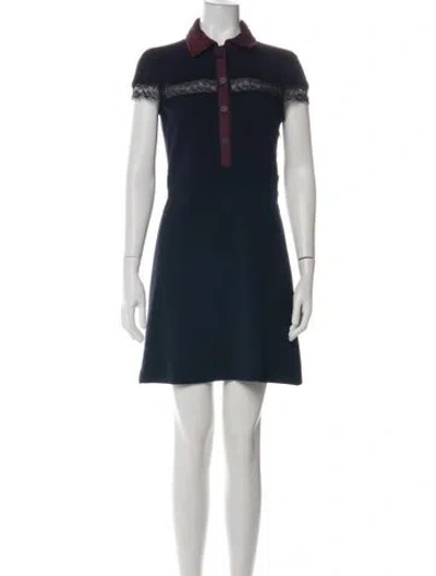 Pre-owned Maje Mini Dress In Green