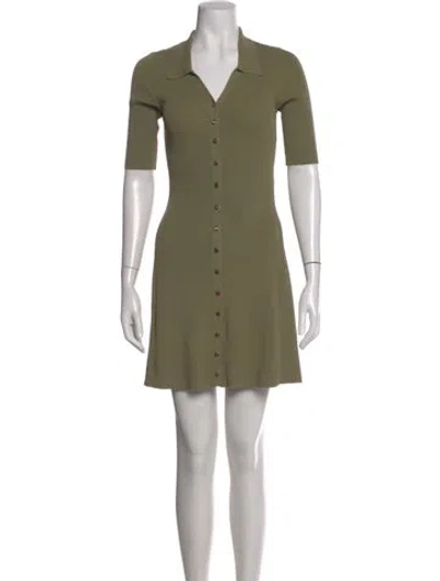 Pre-owned Maje Mini Dress In Green