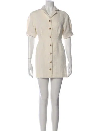 Pre-owned Maje Mini Dress In Neutral