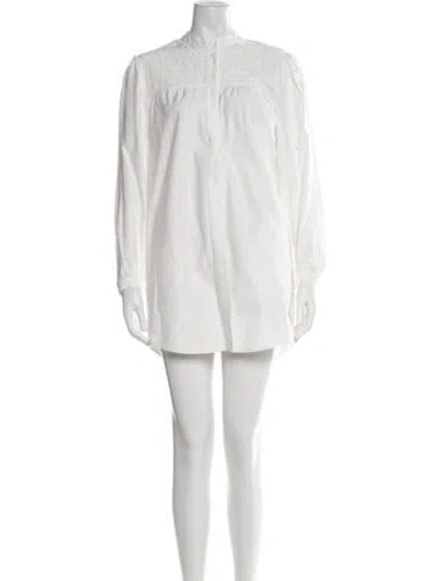 Pre-owned Maje Mini Dress In Neutral