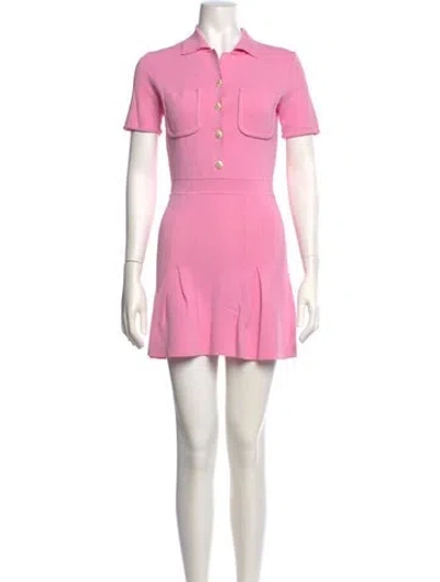 Pre-owned Maje Mini Dress In Pink