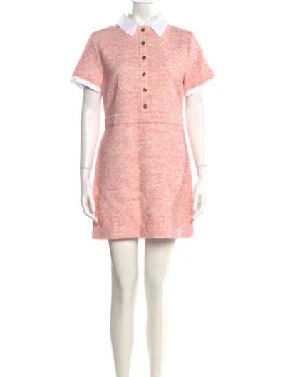 Pre-owned Maje Mini Dress In Pink