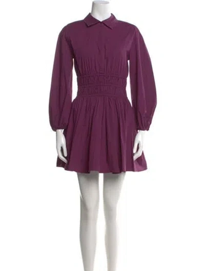 Pre-owned Maje Mini Dress In Purple