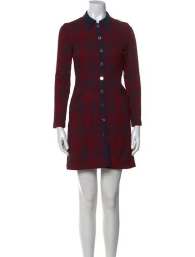 Pre-owned Maje Mini Dress In Red