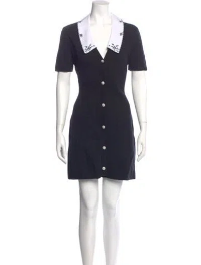 Pre-owned Maje Mini Dress W/ Tags In Blue