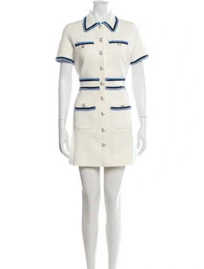 Pre-owned Maje Mini Dress W/ Tags In Neutral