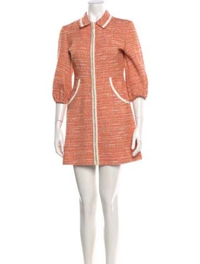 Pre-owned Maje Mini Dress W/ Tags In Orange