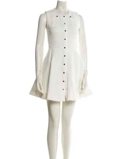 Pre-owned Maje Mini Dress In White
