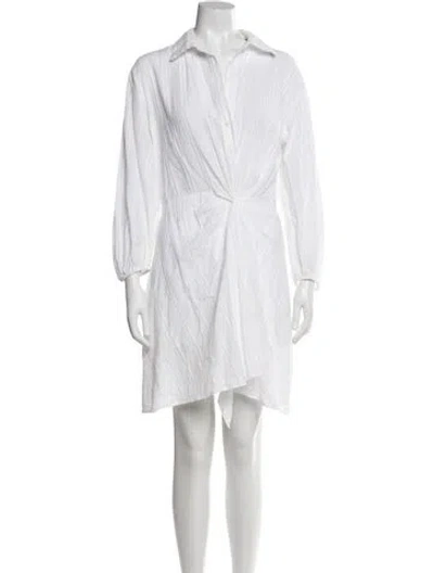 Pre-owned Maje Mini Dress In White