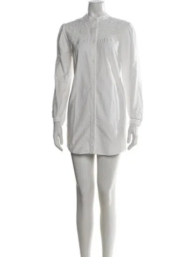 Pre-owned Maje Mini Dress In White