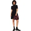 Maje Ribbed Cut-out Mini Dress In Black