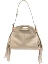 MINI MISS M FRINGED SHOULDER BAG