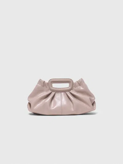 Maje Mini Naplak Leather Clutch