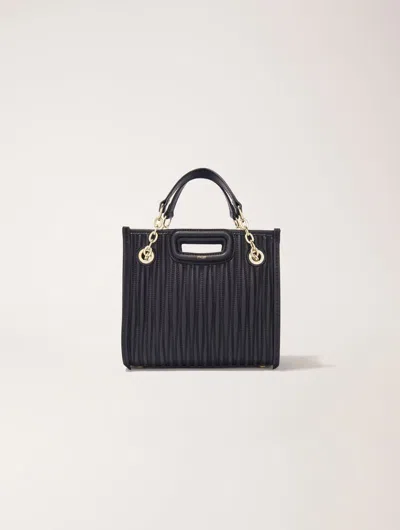 MAJE MINI QUILTED LEATHER TOTE BAG