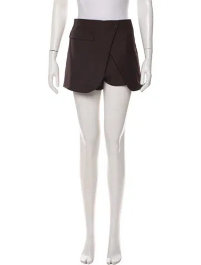 Pre-owned Maje Mini Shorts In Brown