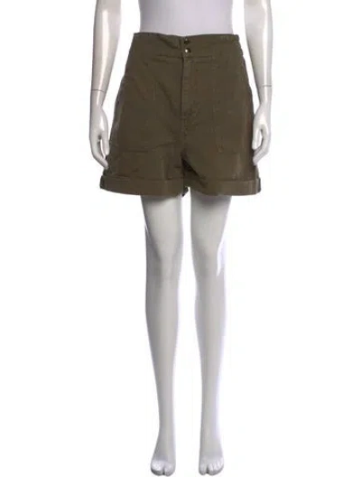 Pre-owned Maje Mini Shorts In Green