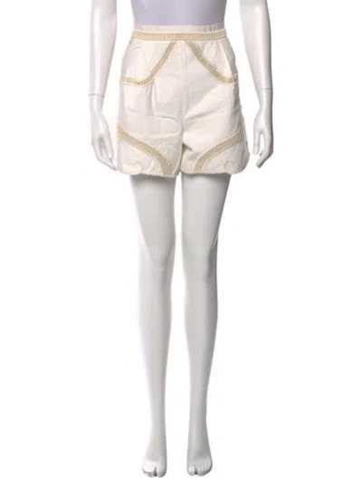 Pre-owned Maje Mini Shorts In White