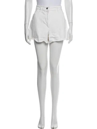 Pre-owned Maje Mini Shorts In White