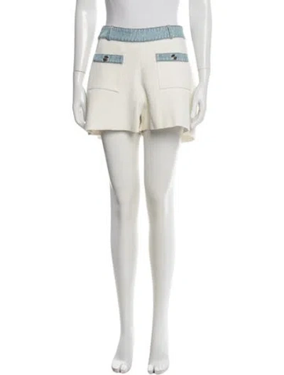Pre-owned Maje Mini Shorts In White