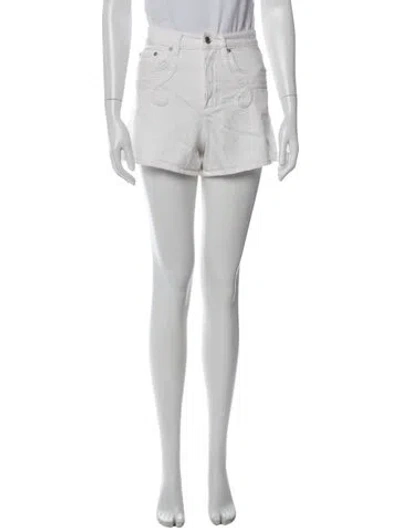 Pre-owned Maje Mini Shorts In White