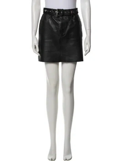 Pre-owned Maje Mini Skirt In Black