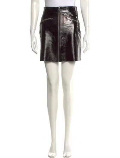 Pre-owned Maje Mini Skirt In Black