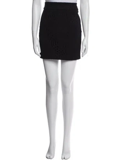 Pre-owned Maje Mini Skirt In Black