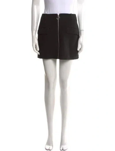 Pre-owned Maje Mini Skirt In Black