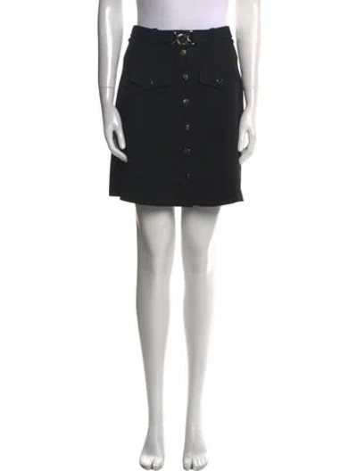 Pre-owned Maje Mini Skirt In Black