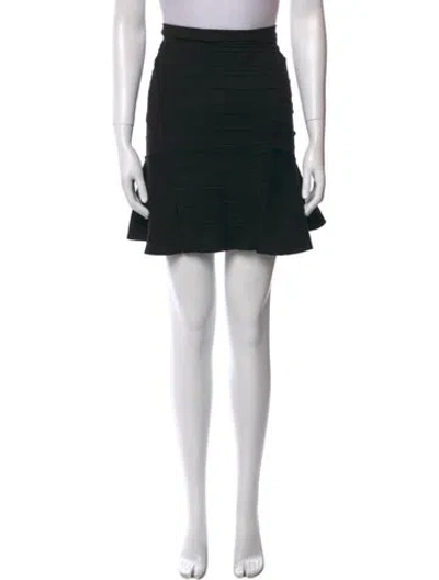 Pre-owned Maje Mini Skirt In Black