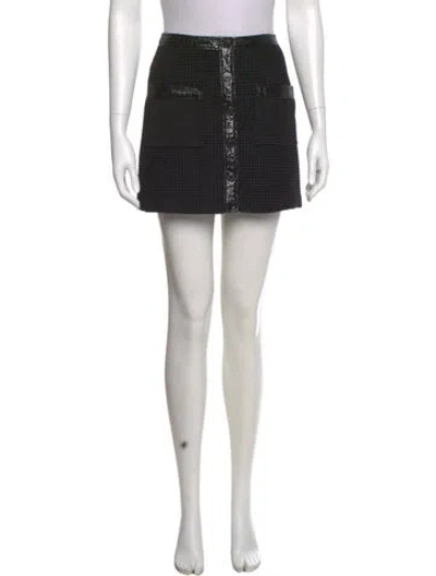 Pre-owned Maje Mini Skirt In Black