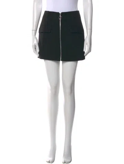 Pre-owned Maje Mini Skirt In Black