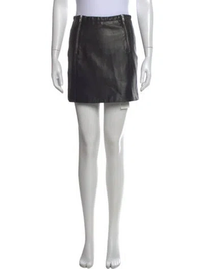 Pre-owned Maje Mini Skirt In Black